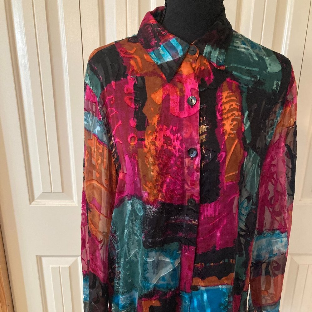 Sheer Blouse Over shirt